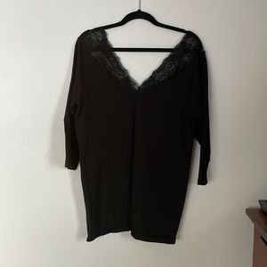 Black torrid lace top